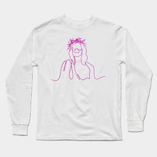 Jesus Line Art Collection Long Sleeve T-Shirt